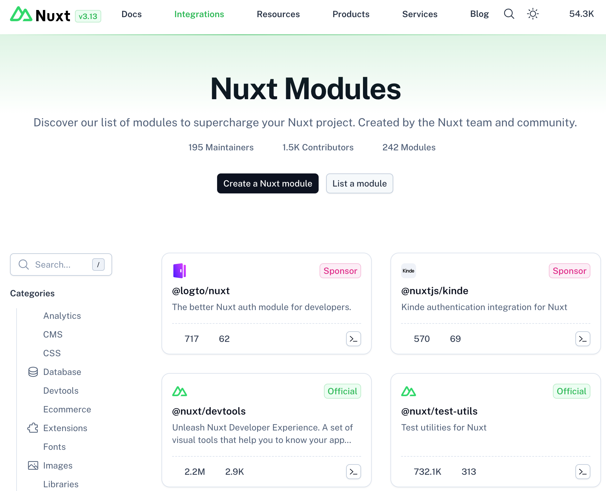 nuxt modules